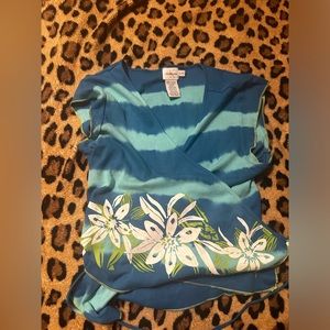 Tyedye Calvin Klein flowered shirt